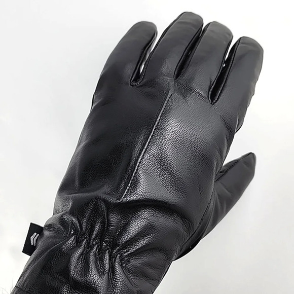ISOTONER Men's Black  Leather Winter Gloves Insulated Touchscreen Size Large - Picture 2 of 12